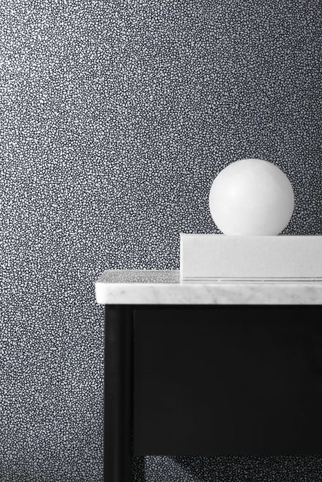 Etten Gallerie Mica Texture Smoke & Silver Glitter Wallpaper 2231602