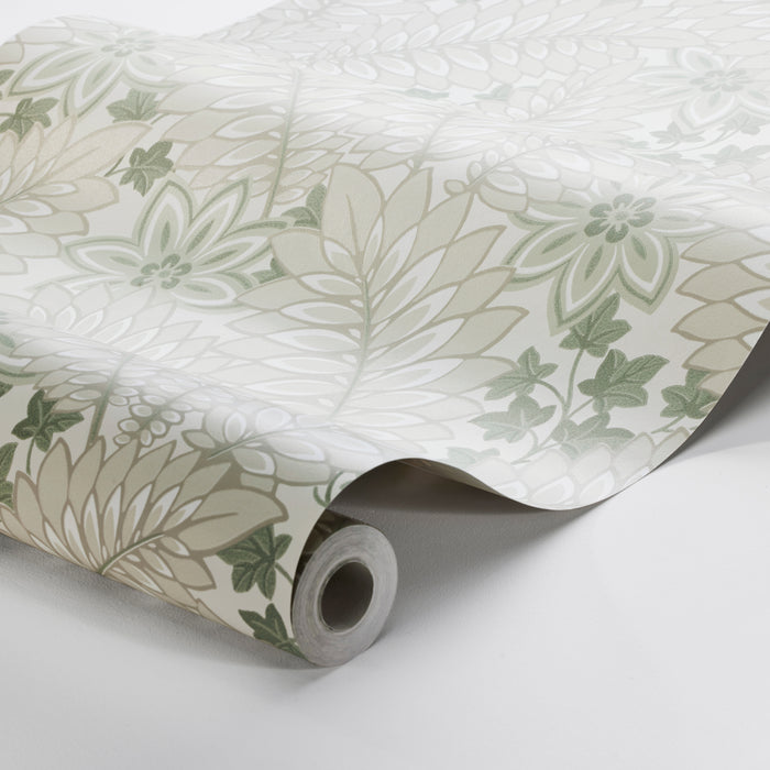 Schumacher Hidden Ivy Parchment Wallpaper 2252