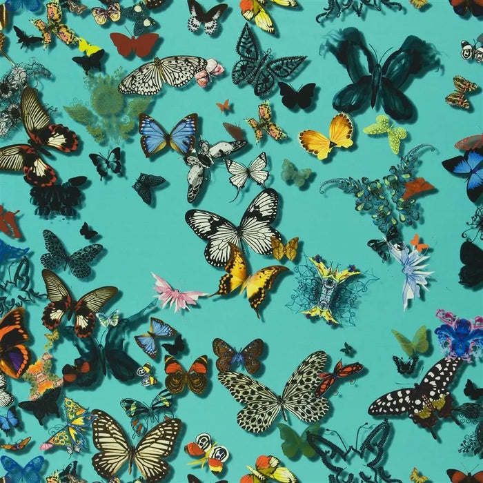 Christian Lacroix Butterfly Parade Lagon Fabric FCL025/04