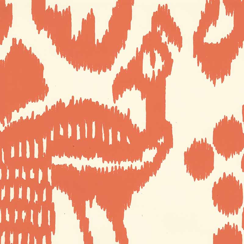 China Seas Bali Isle Orange Wallpaper 2435-45WP