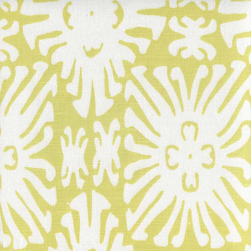 China Seas Sigourney Reverse Small Scale Chartreuse Fabric 2485-11