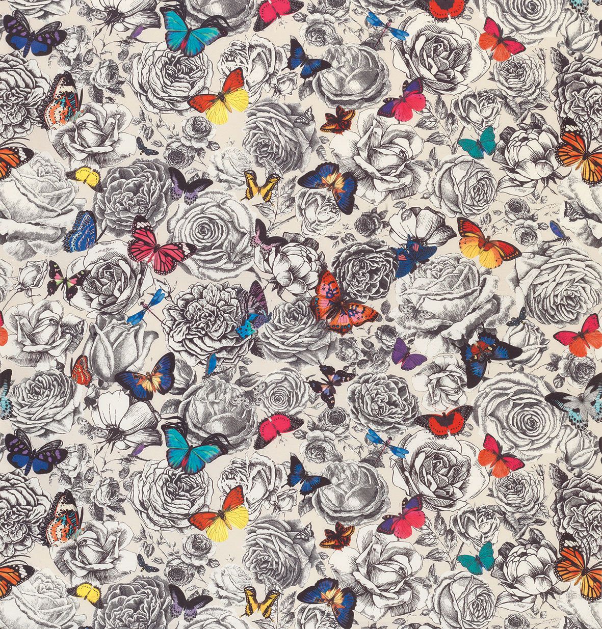 Osborne & Little Butterfly Garden 01 Fabric F6885-01