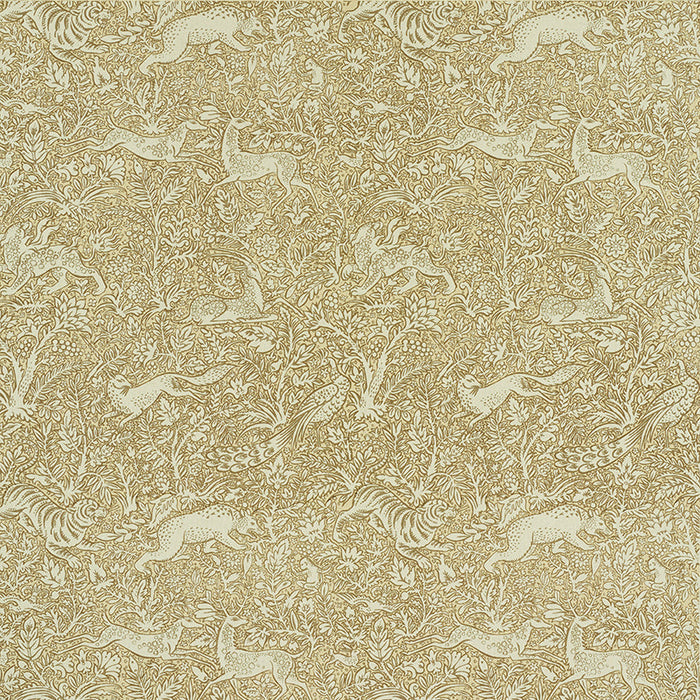 Schumacher Khan'S Park Gray Beige Fabric Sample 2603274