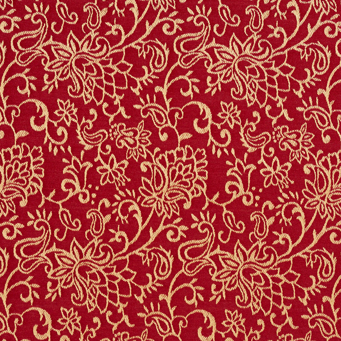 Charlotte Crimson/garden Fabric Sample 2607