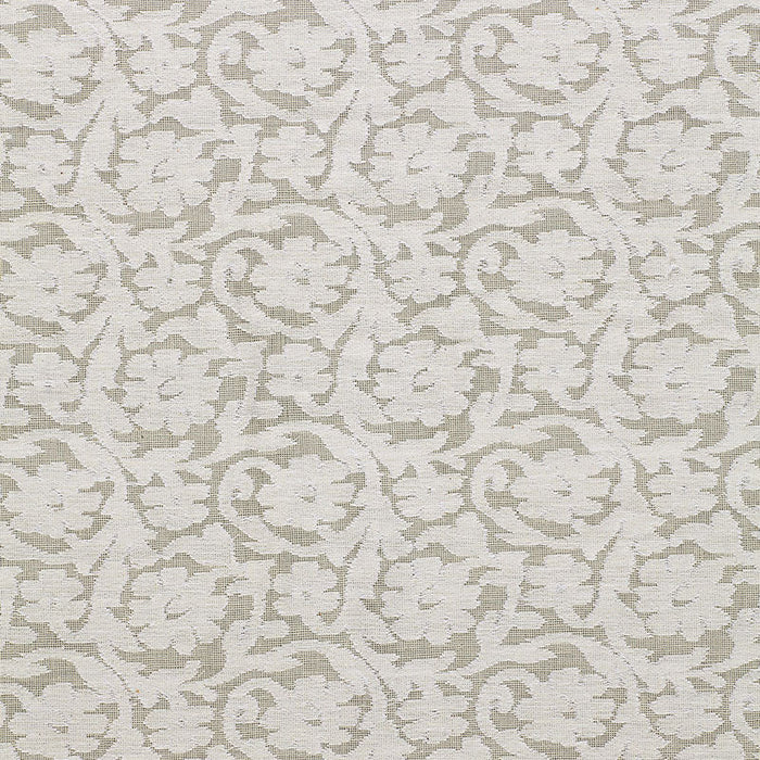 Schumacher Floral Cutwork Natural Fabric Sample 2608620