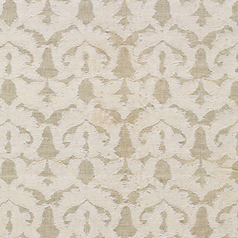 Schumacher Heart Vine Cutwork Natural Fabric 2609520