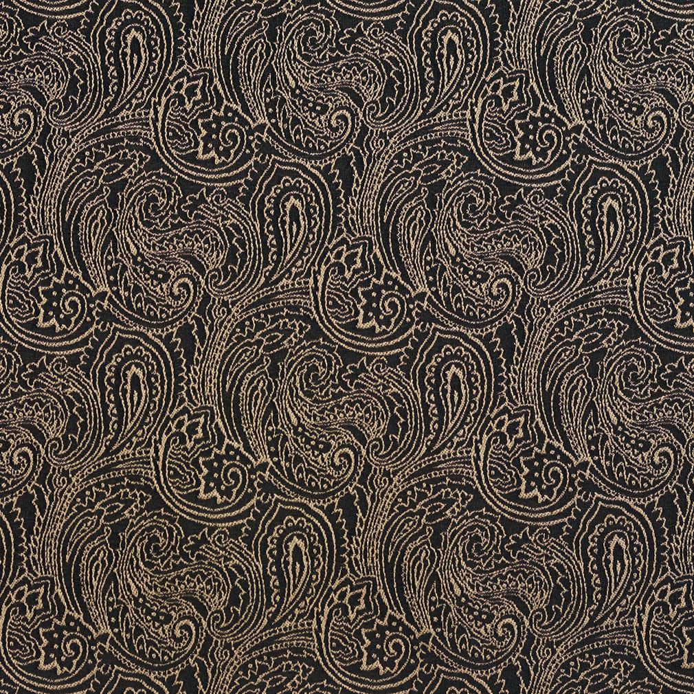 Charlotte Onyx/paisley Fabric Sample 2633