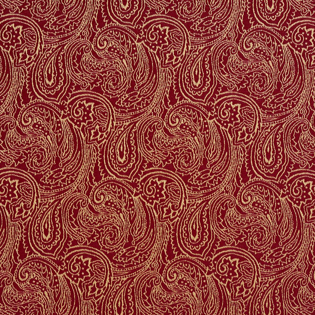 Charlotte Crimson/paisley Fabric Sample 2634