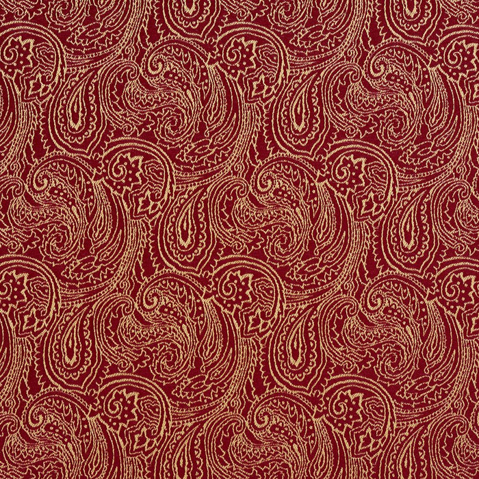 Charlotte Crimson/paisley Fabric Sample 2634