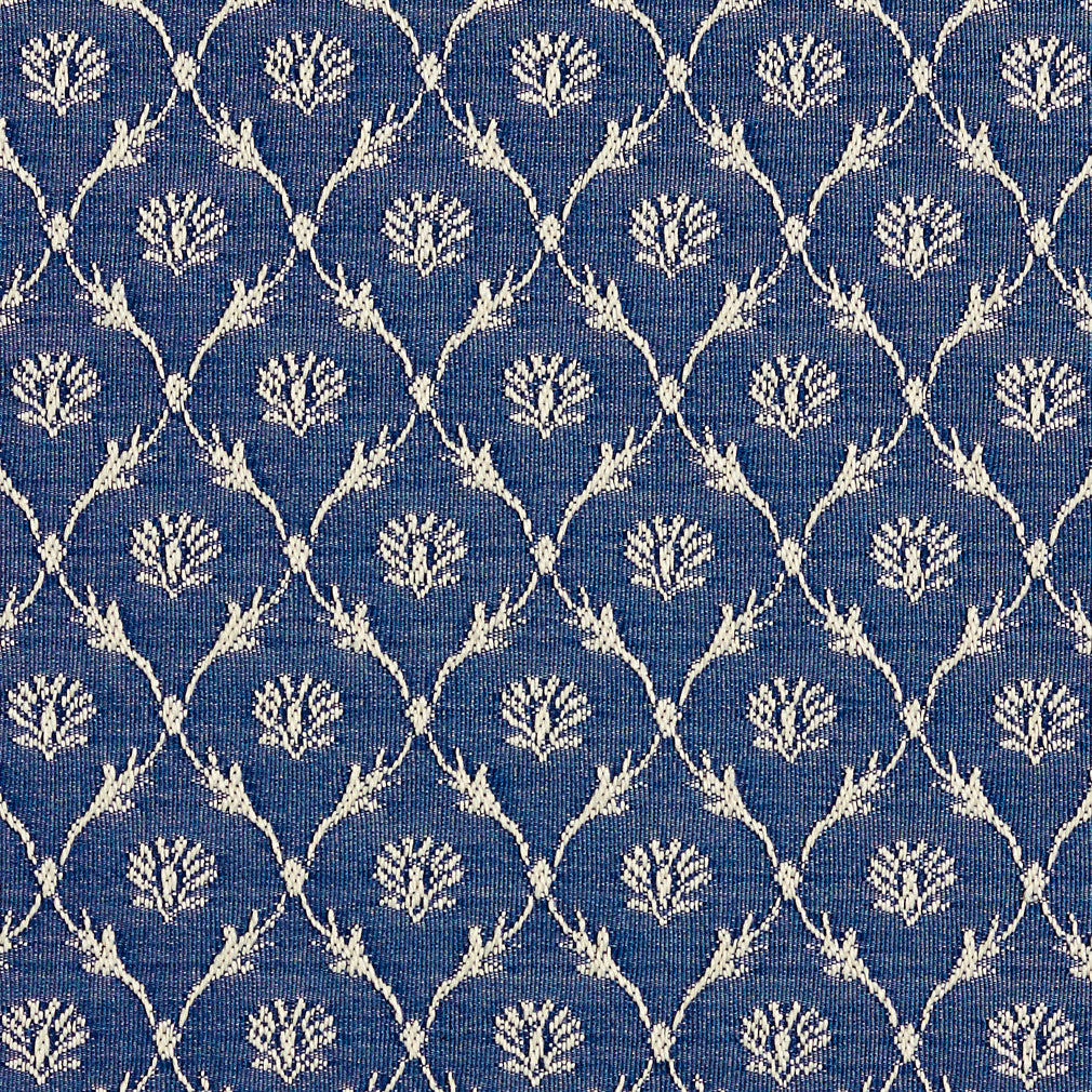 Charlotte Wedgewood/trellis Fabric 2636