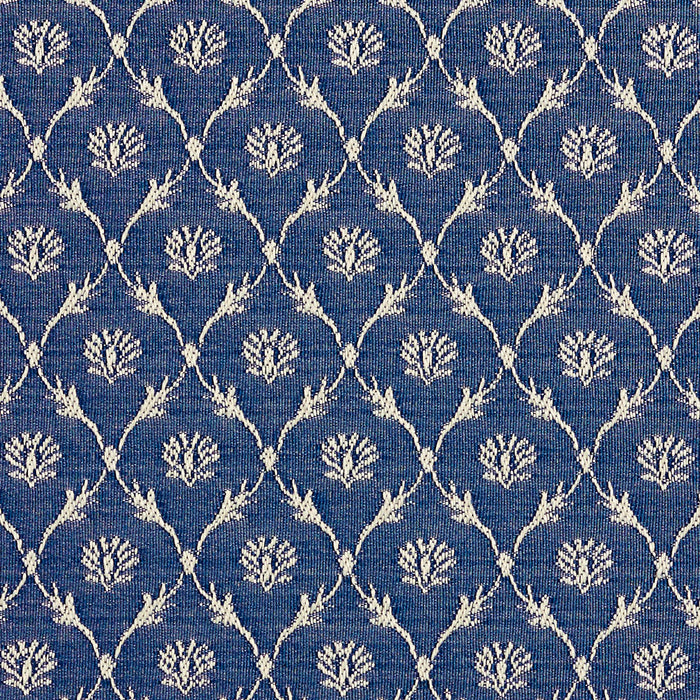 Charlotte Wedgewood/trellis Fabric 2636