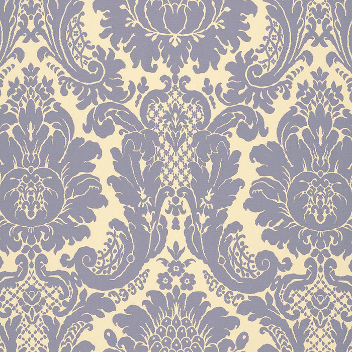 Schumacher Harmon Manor Ii Blue Fabric 2643543