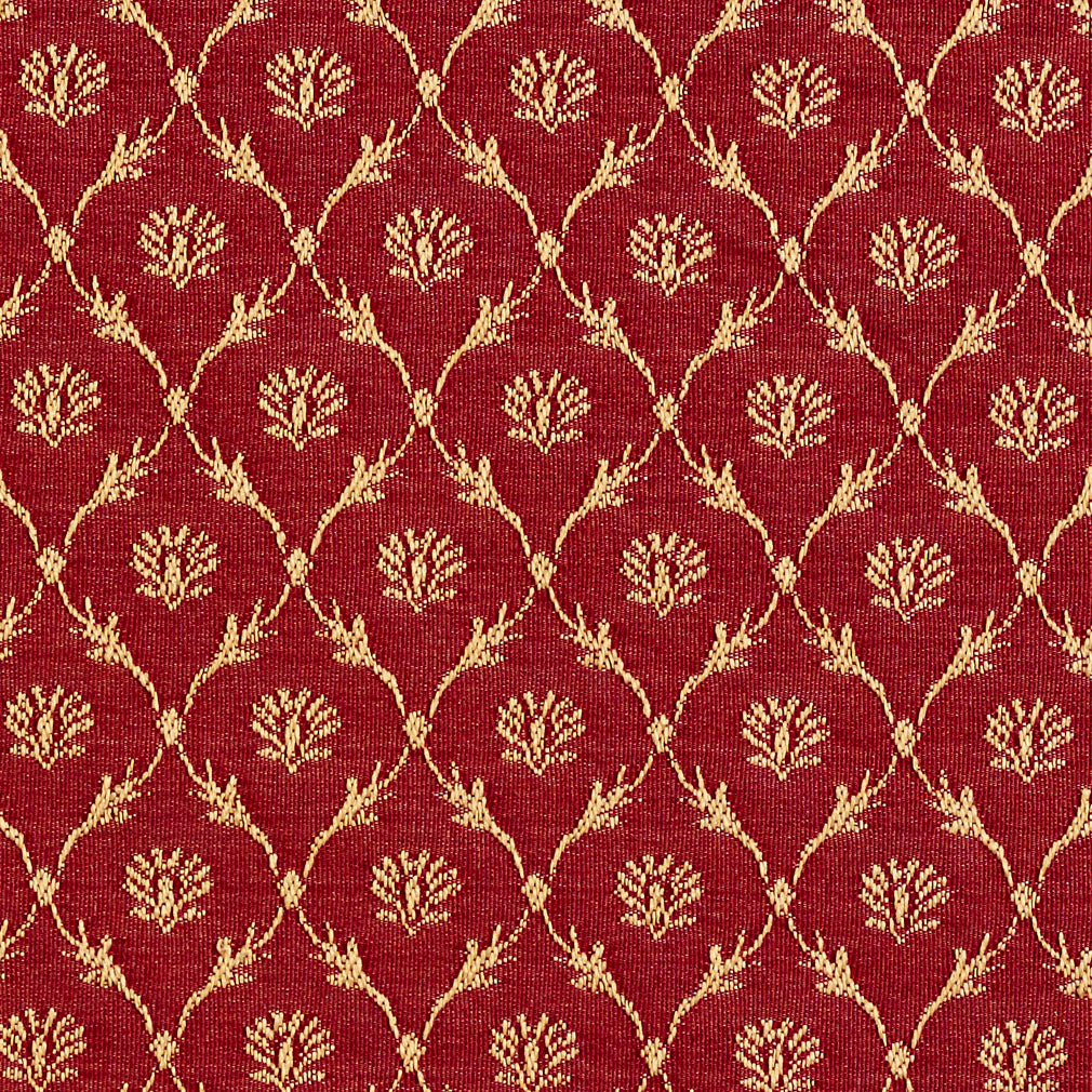 Charlotte Crimson/trellis Fabric 2643