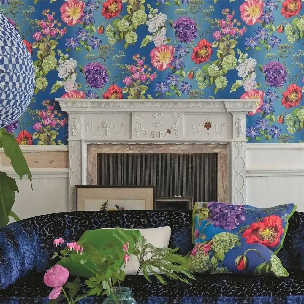 Designers Guild Alexandria Lapis Wallpaper P623/01