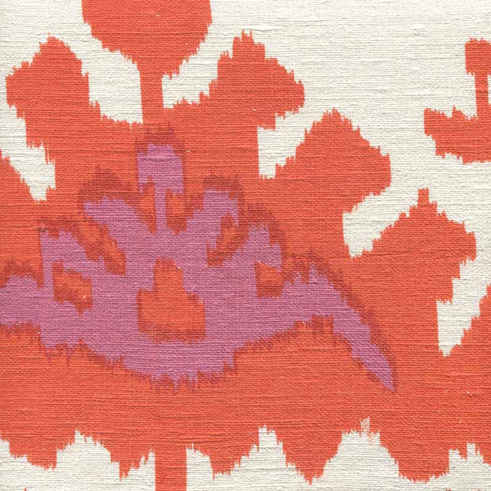 Quadrille Kazak Orange Pink Fabric 302833S