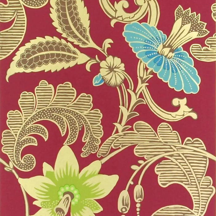 Designers Guild Ariana Raspberry Wallpaper P496/01