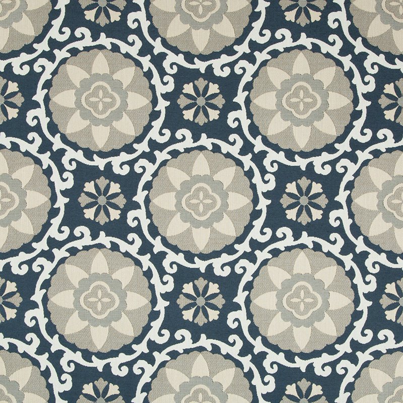 Kravet Design Exotic Suzani Indigo Fabric 31969.1516.0