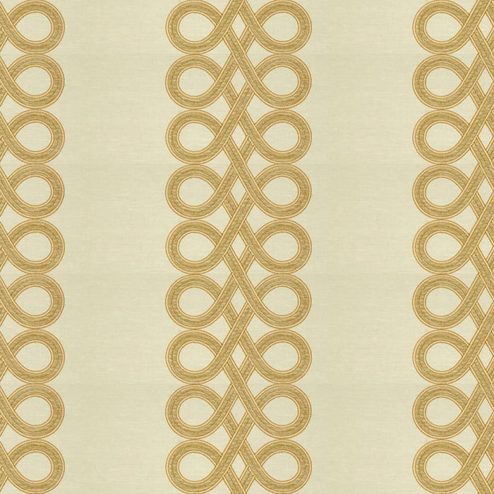 Kravet Couture The Twist White Gold Fabric 33543.116.0