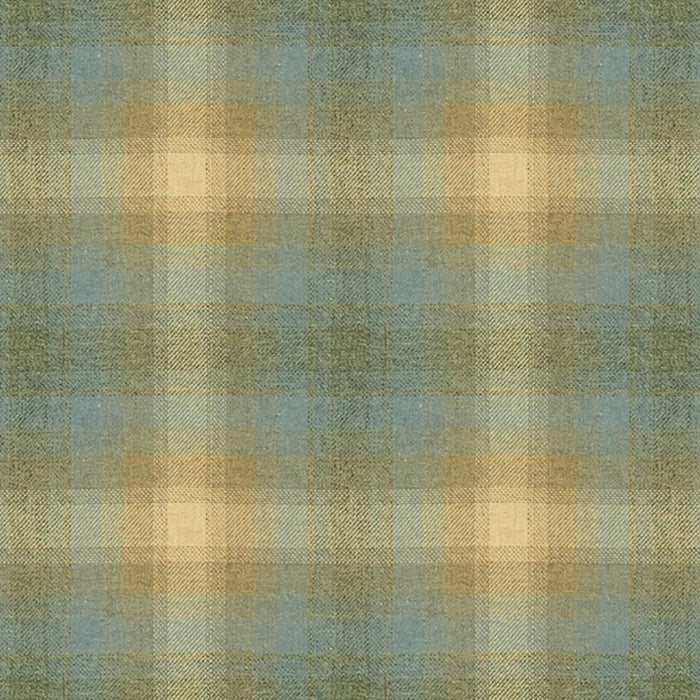 Kravet Couture Toboggan Plaid Silver Blue Fabric 33912.1615.0