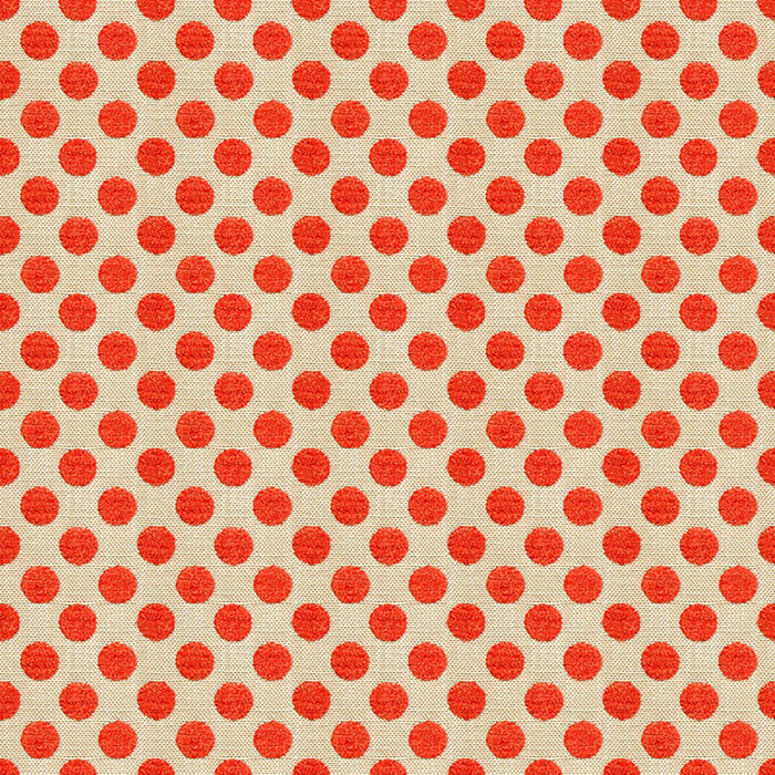 Kravet Design Posie Dot Hot Coral Fabric 34070.1216.0