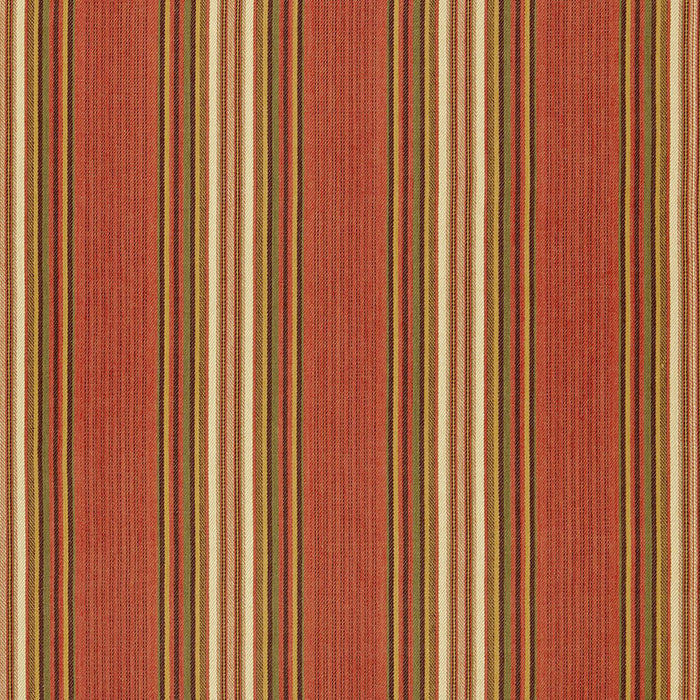 Schumacher Hamel Stripe Brick Fabric Sample 3422003