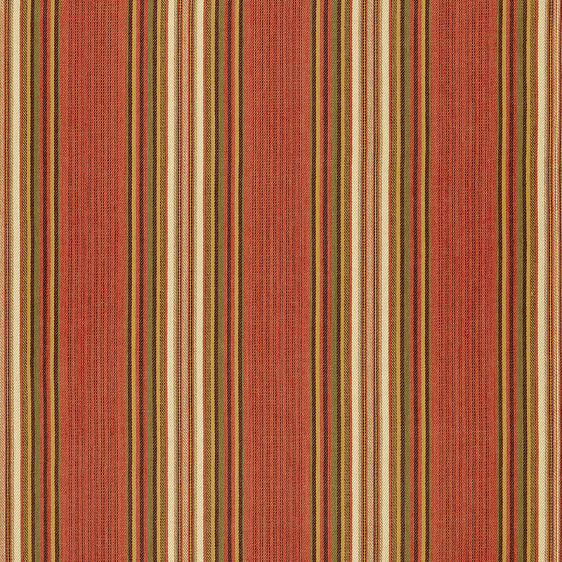 Schumacher Hamel Stripe Brick Fabric 3422003