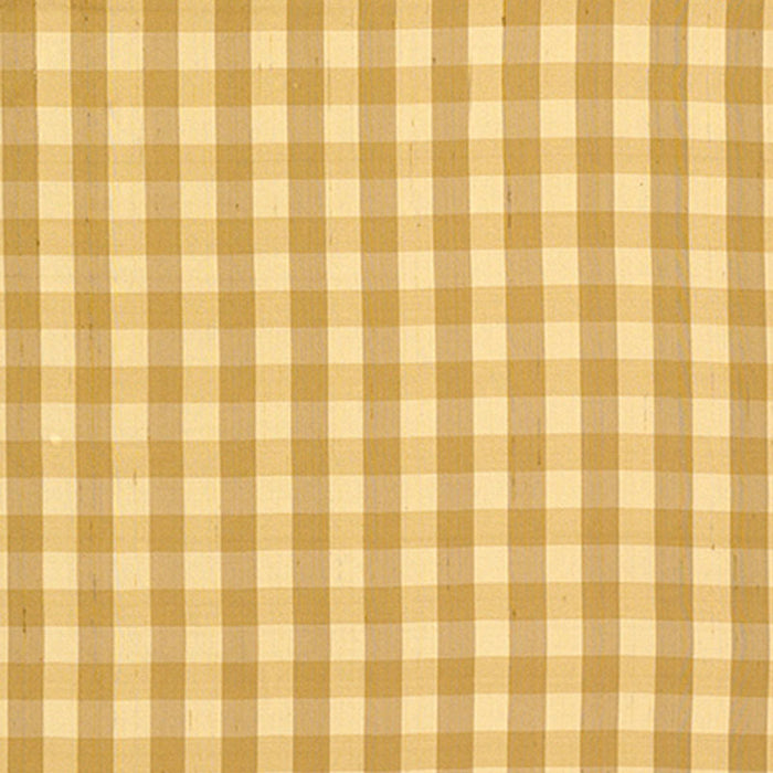 Schumacher Inglebury Silk Check Coin Fabric Sample 3439001