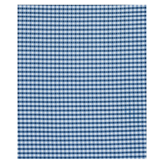 Schumacher Ingrid Silk Check Blue Fabric 3453004