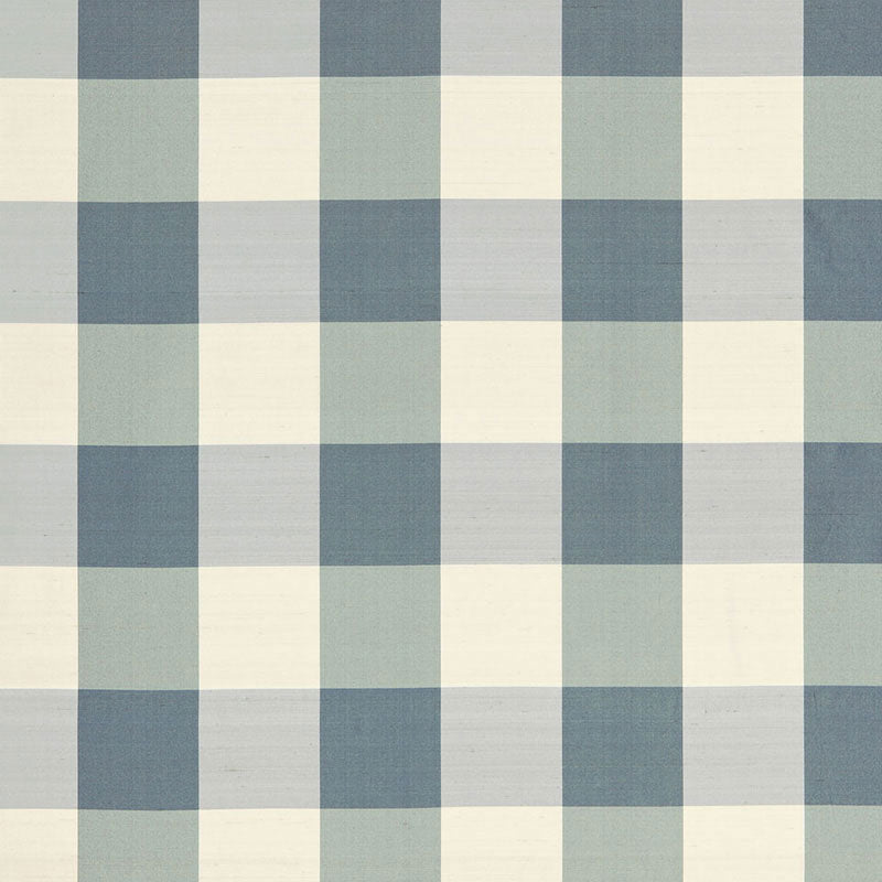 Schumacher Montgomery Silk Plaid Lakeside Fabric 3455001