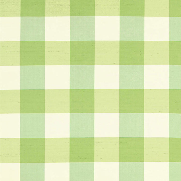 Schumacher Montgomery Silk Plaid Parrot Fabric Sample 3455002