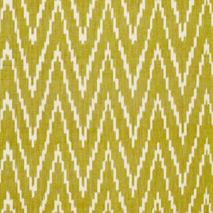 Schumacher Kasari Ikat Palm Fabric Sample 3470004