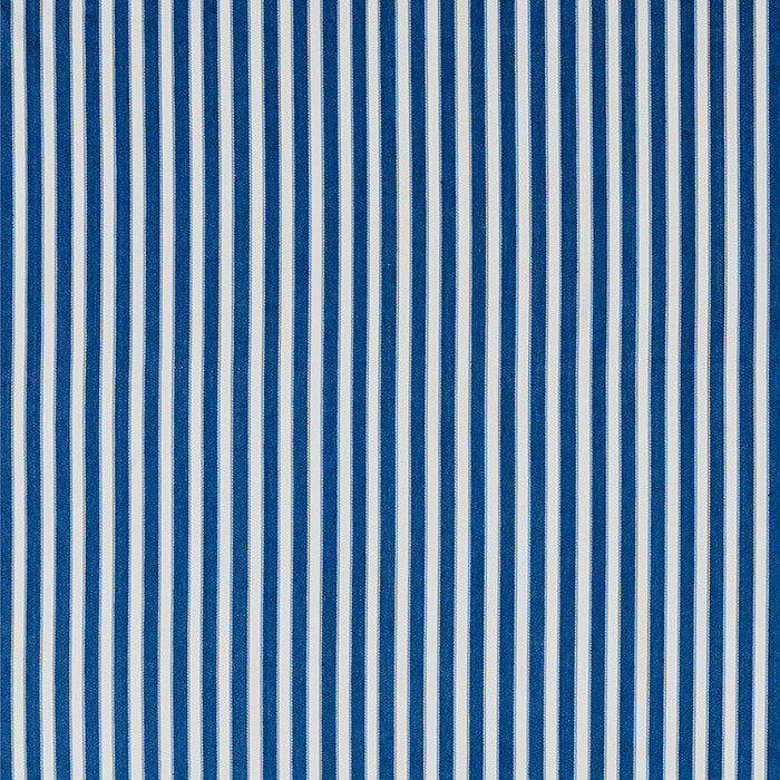 Schumacher Antique Ticking Stripe Indigo Fabric Sample 3475007