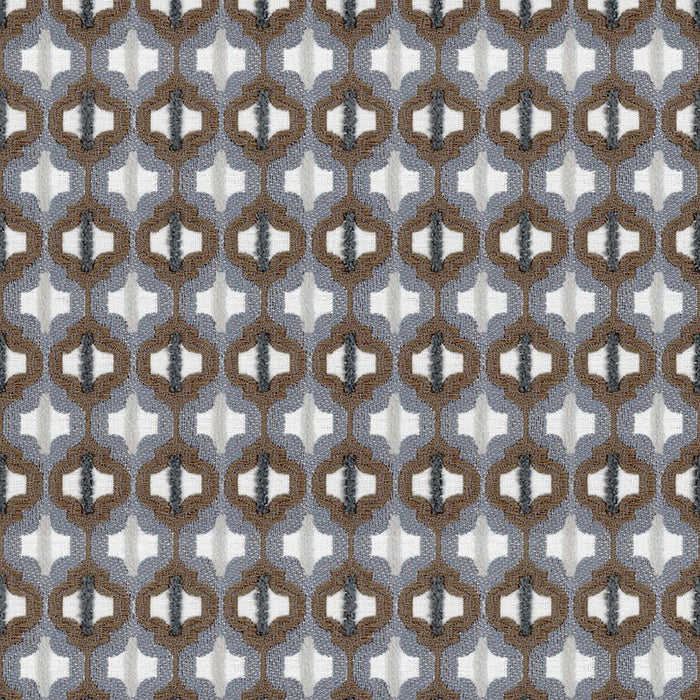 Kravet Couture Turned Out Tile Colonial Blue Fabric 34794.516.0