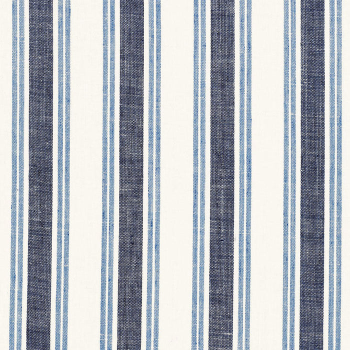 Schumacher Leah Linen Stripe Sail Fabric Sample 3485003