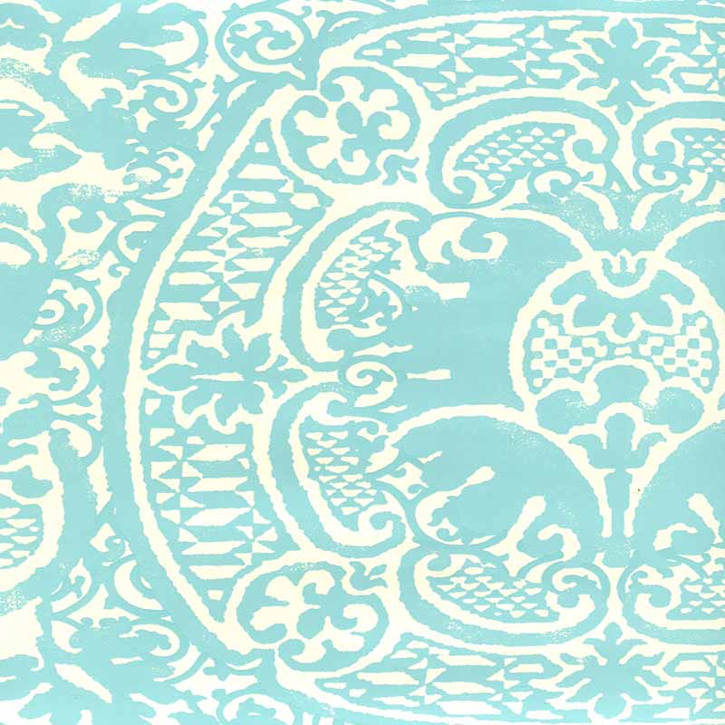 Quadrille Veneto Venice Blue Wallpaper 352000W-05OWP