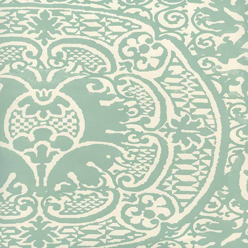 Quadrille Veneto Teal Wallpaper 352000W-09OWP