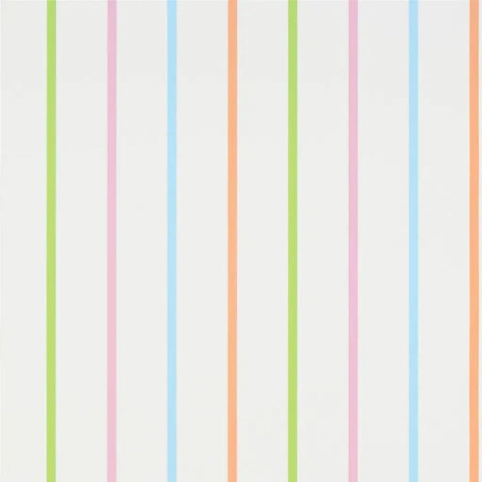 Designers Guild Rainbow Stripe Aqua Wallpaper P568/06