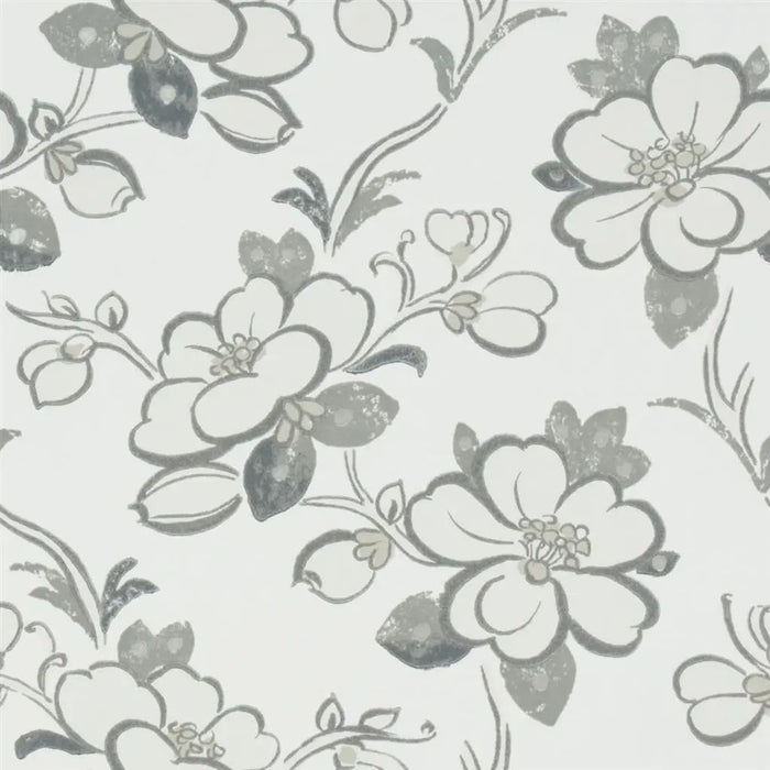 Designers Guild Lotus Flower Slate Wallpaper P571/03