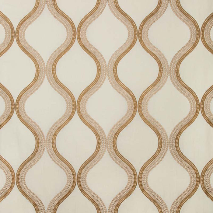 Kravet Couture Wandering Ivory/Gold Fabric 35553.1416.0