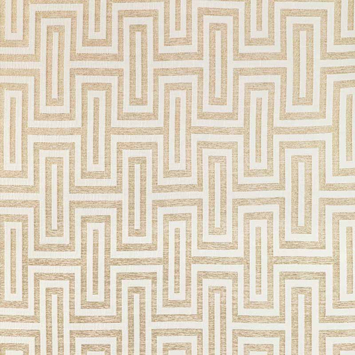 Kravet Couture Geo Glam Ivory Gold Fabric 36340.4.0