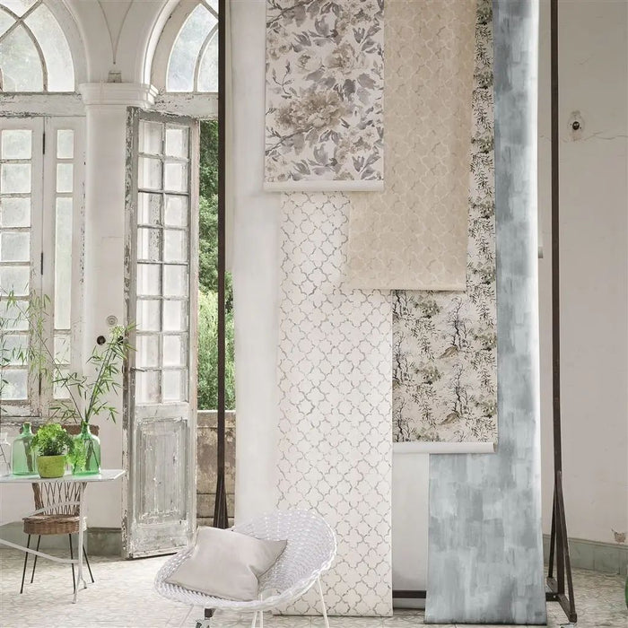 Designers Guild Chinese Trellis Pearl Wallpaper PDG650/06