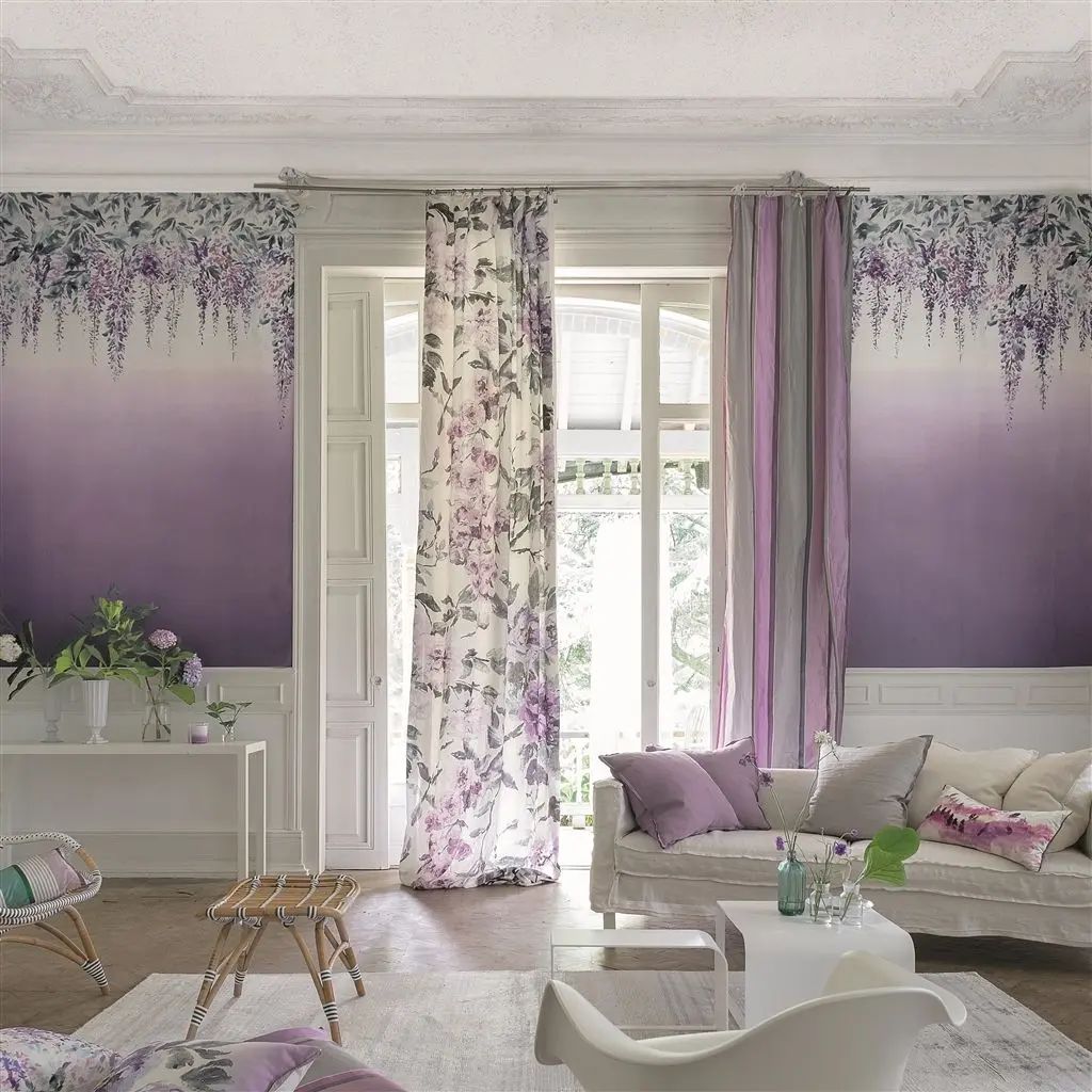 Designers Guild Summer Palace Grape Wallpaper PDG657/02