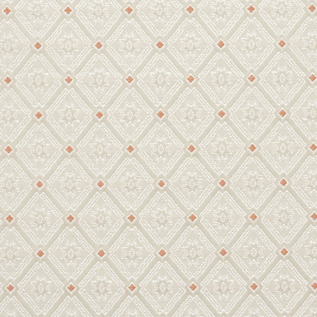 Charlotte Coral Diamond Fabric Sample 4139