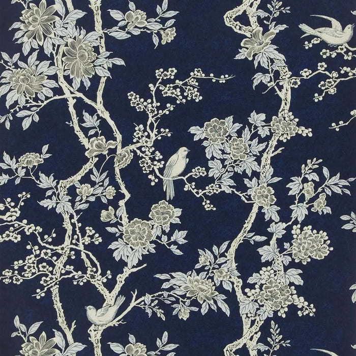 Ralph Lauren Marlowe Floral Prussian Blue Wallpaper PRL048/04