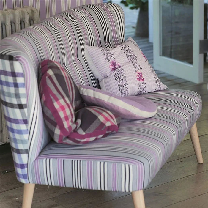 Designers Guild Pinstripe Cassis Fabric F1907/07