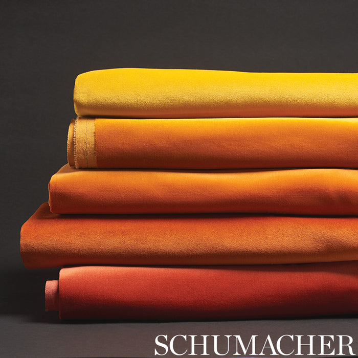 Schumacher Gainsborough Velvet Paprika Fabric 42846