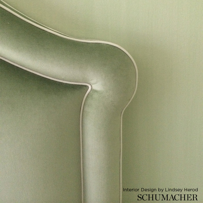 Schumacher Gainsborough Velvet Nile Green Fabric 42856