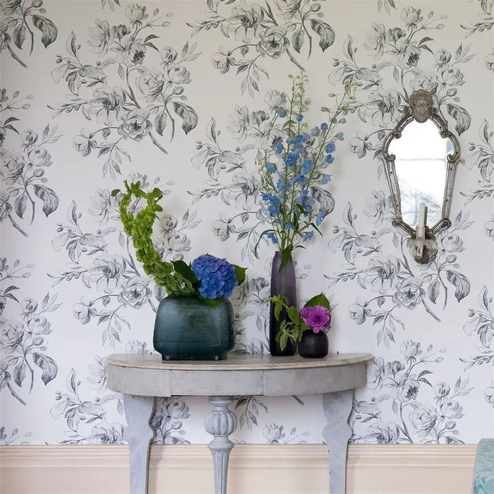 Designers Guild Watelet Black And White Wallpaper P540/01