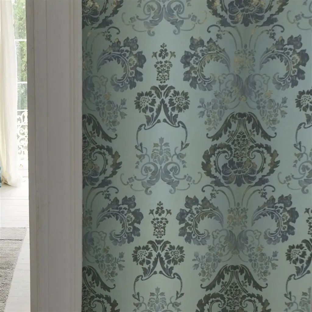 Designers Guild Kashgar Zinc Wallpaper P619/07