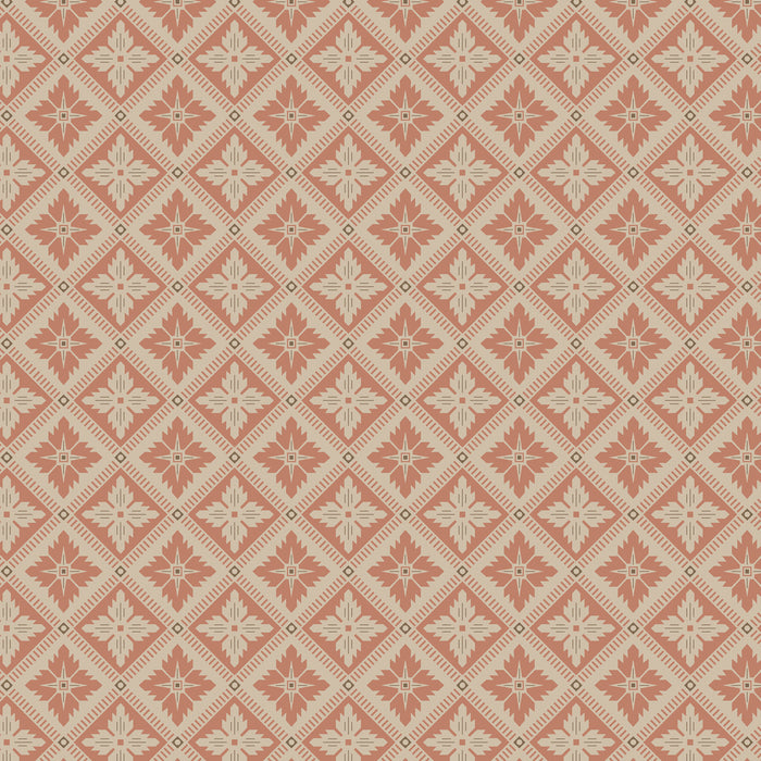 Schumacher Loka Terracotta Wallpaper 4530